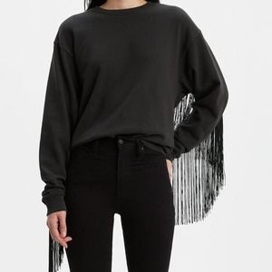 LEVI'S Ashley Western Fringe Crew Sweatshirt